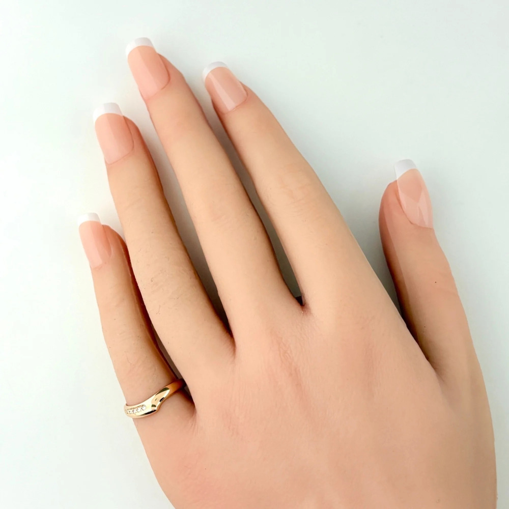 TIFFANY Gold Diamond Heart Ring - Picture 5 of 6